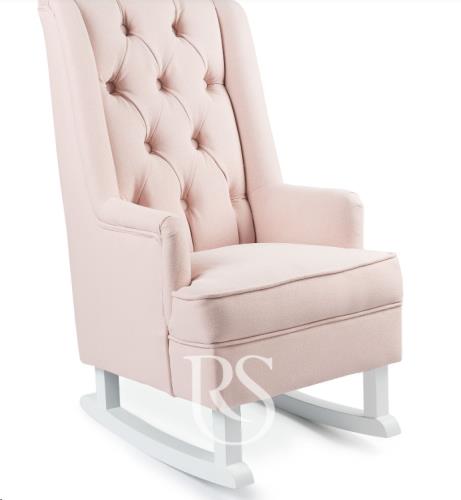 Rocking Seats - Schommelstoel kids - Royal rocker blush pink, poten wit