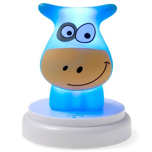 Alecto - NAUGHTY COW - LED nachtlamp, cow, blue