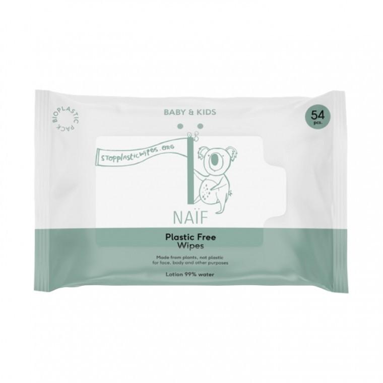Naif - Plastic Free Baby Wipes 54 tissues