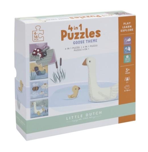 Little Dutch Toys - 4 in 1 puzzel gans