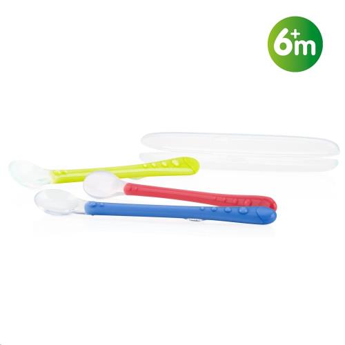 Nuby - Lepel uit zachte silicone - 6m+