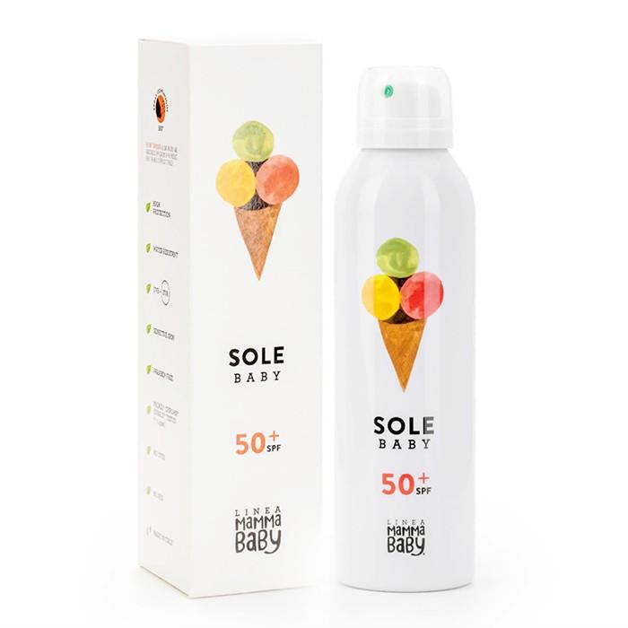 Linea Mammababy - Sunscreen Sole SPF 50+ 150ml bag on valve dispenser