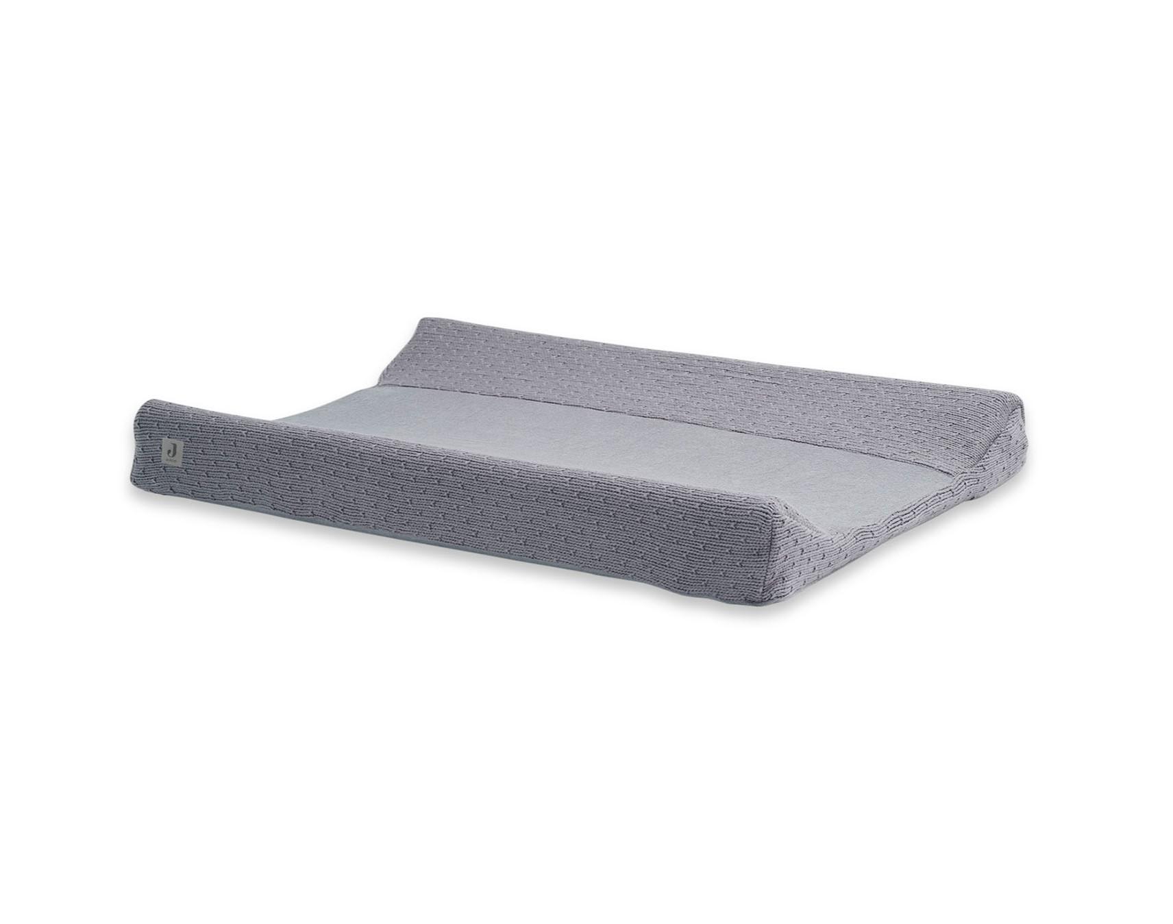 Jollein - Aankleedkussenhoes 50x70cm bliss knit storm grey