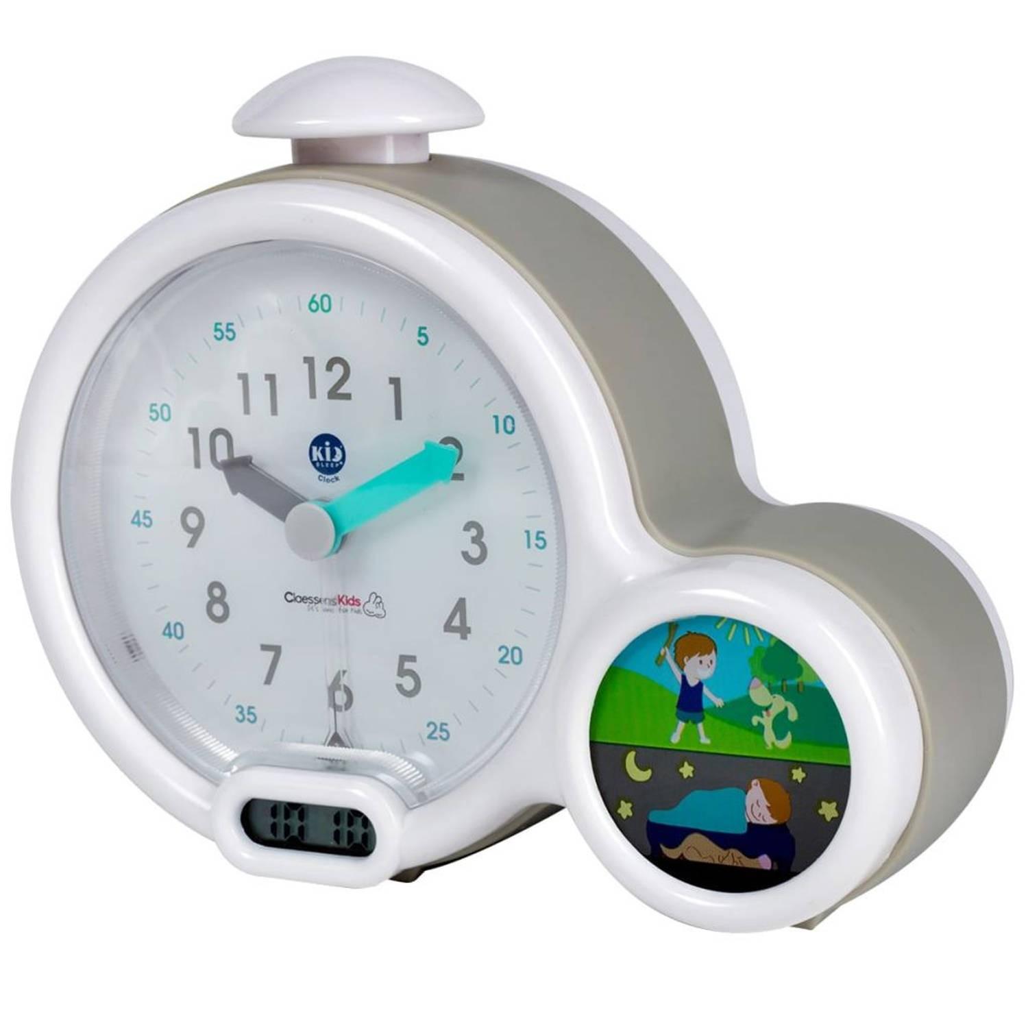 Claessens'Kids - Kid'Sleep Horloge - Wit/Grijs