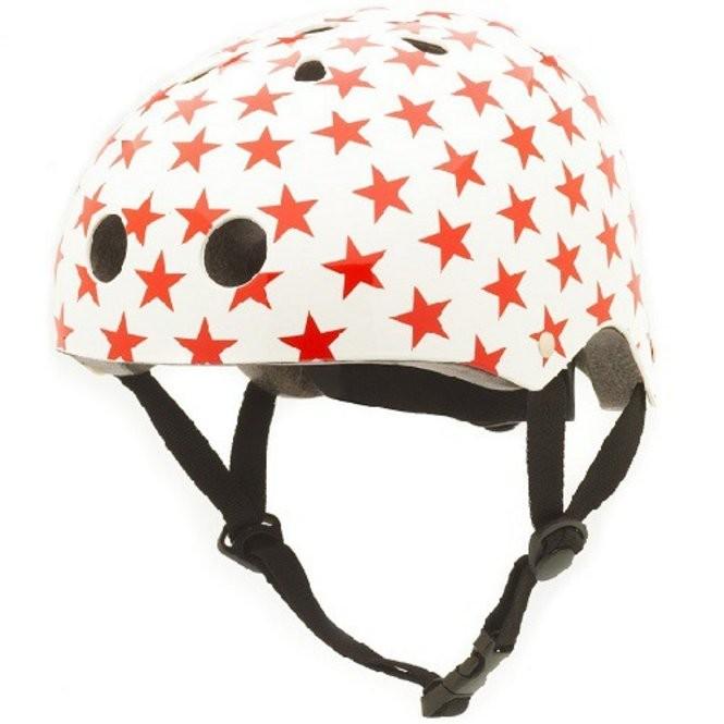 Coconuts - Helm white with red stars - Medium