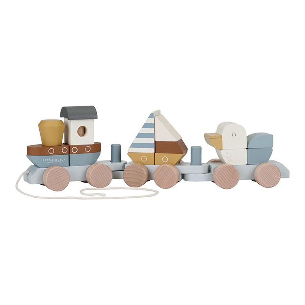 Little Dutch Toys - Blokkentrein Sailors Bay FSC