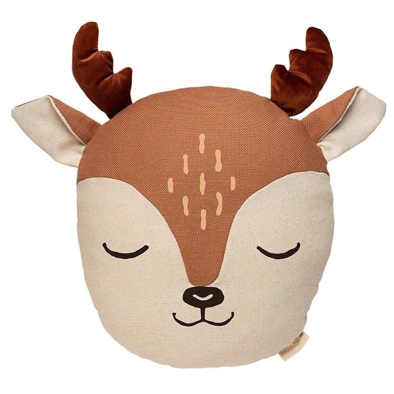 Nobodinoz - Deer kussen sienna brown